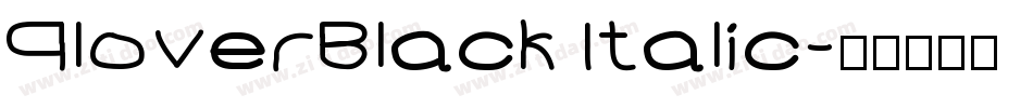PloverBlack Italic字体转换